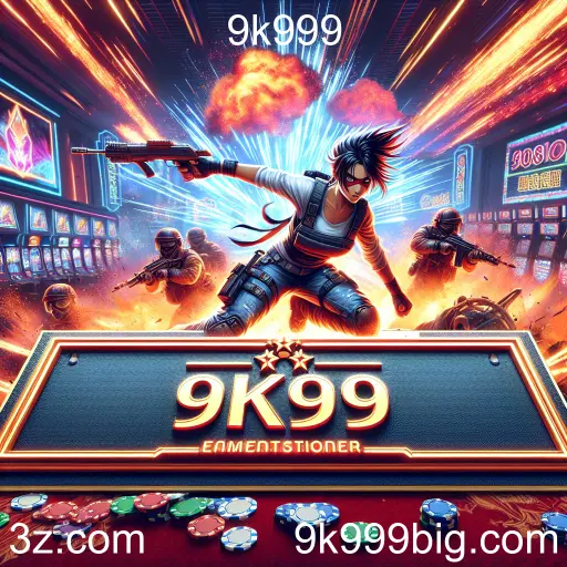 Imagem promocional da 9k999 mostrando a plataforma e suas vantagens